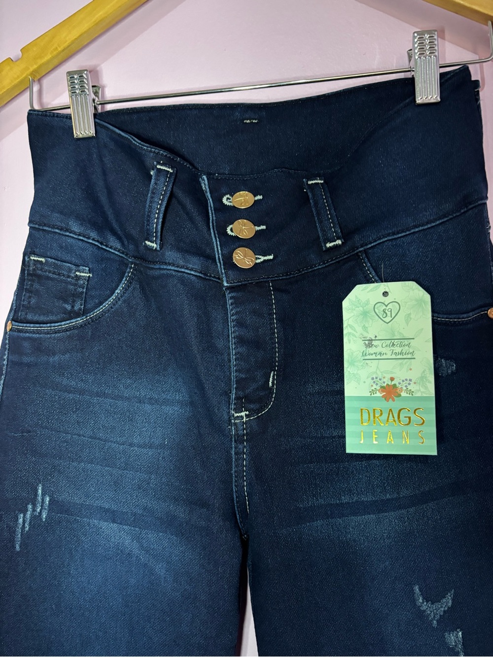 Colombian jeans with effect push up